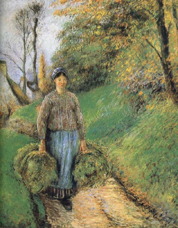 Camille Pissarro Mention hay farmer oil painting picture